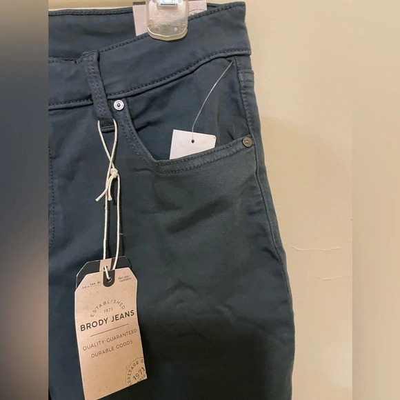 Sz 30 Brody Jeans color stretch denim mid rise skinny 30w 29 L Mr skinny - Picture 6 of 7